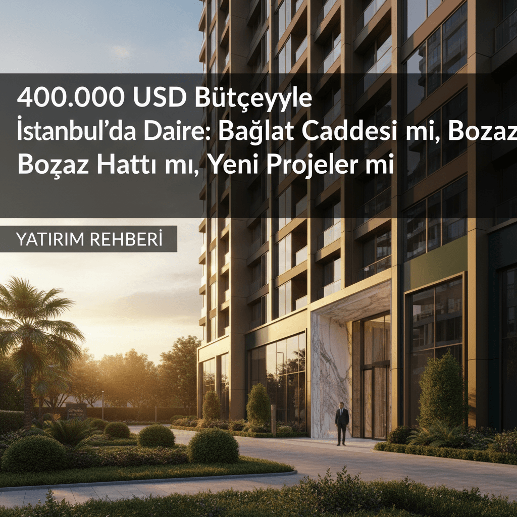 400.000 USD Bütçeyle İstanbul'da Daire: Bağdat Caddesi mi, Boğaz Hattı mı, Yeni Projeler mi?