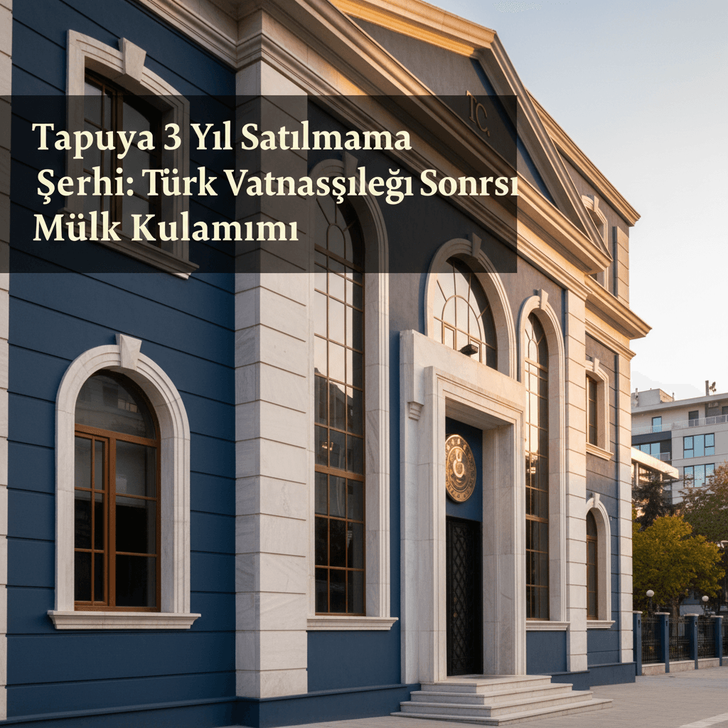 Tapuya 3 Yıl Satılmama Şerhi: Türk Vatandaşlığı Sonrası Mülk Kullanımı