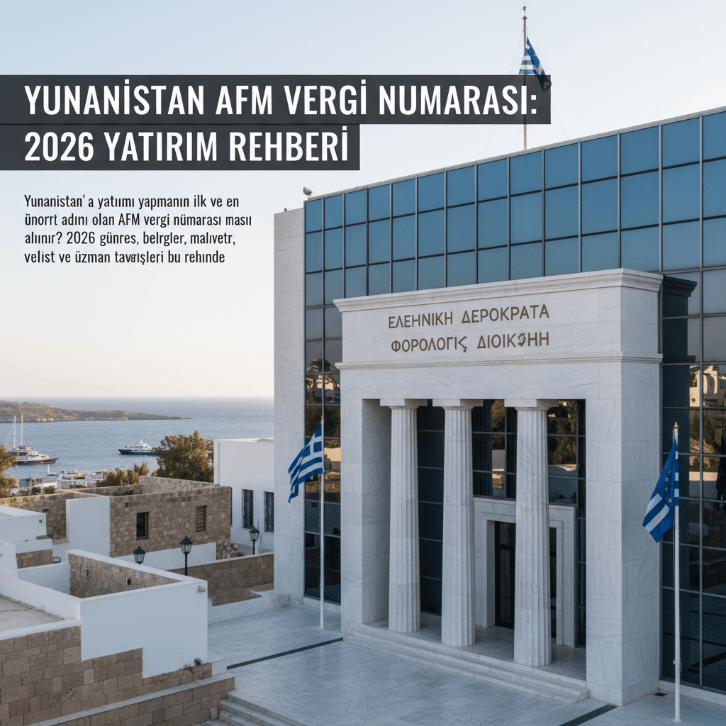 Yunanistan AFM Vergi Numarası: 2026 Yatırım Rehberi
