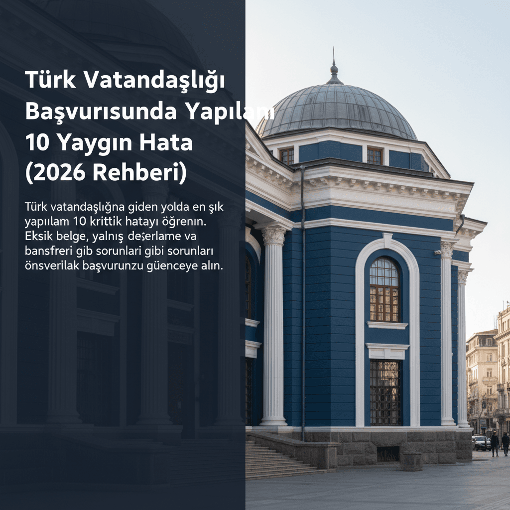 Türk Vatandaşlığı Başvurusunda Yapılan 10 Yaygın Hata (2026 Rehberi)