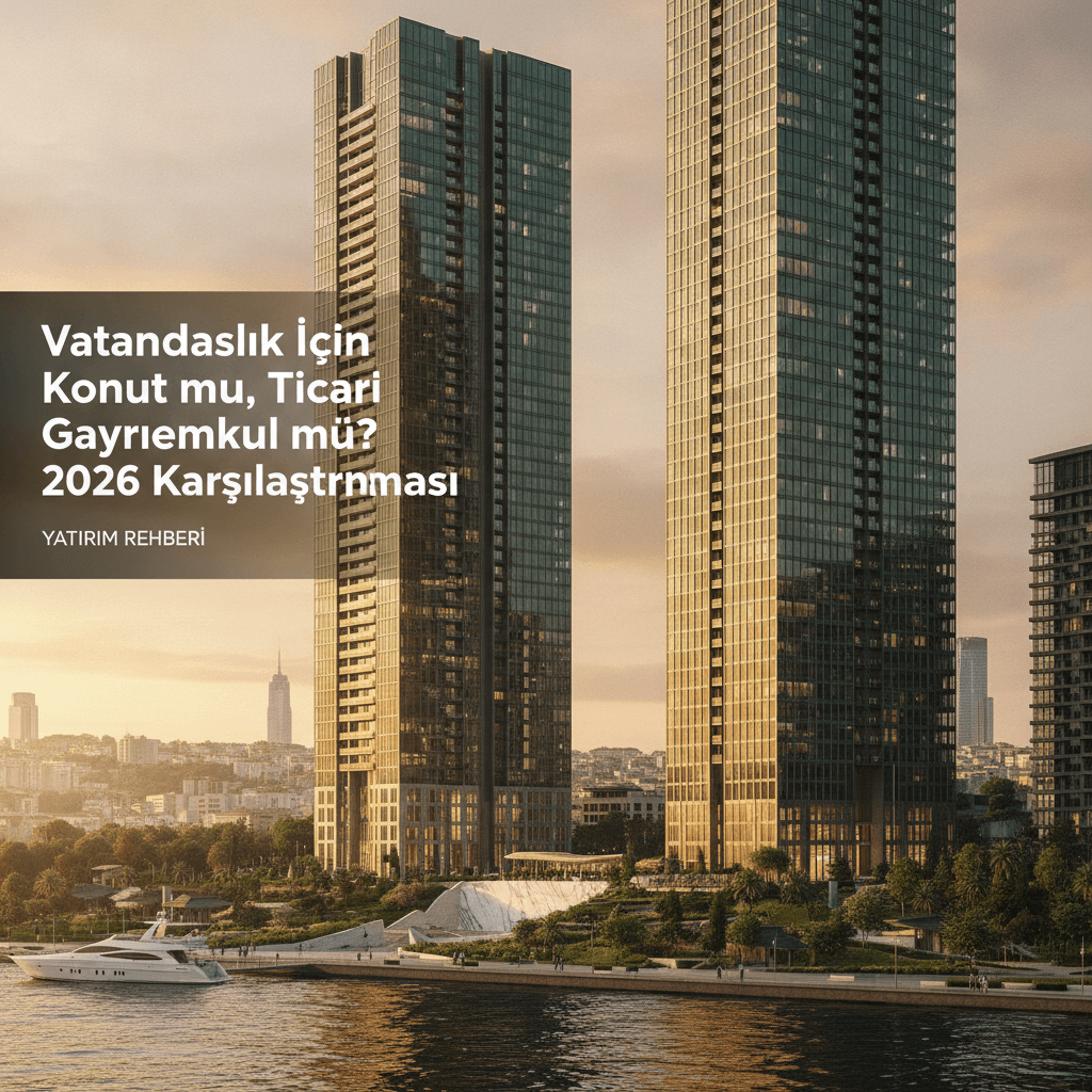 Vatandaşlık İçin Konut mu, Ticari Gayrimenkul mü? 2026 Karşılaştırması