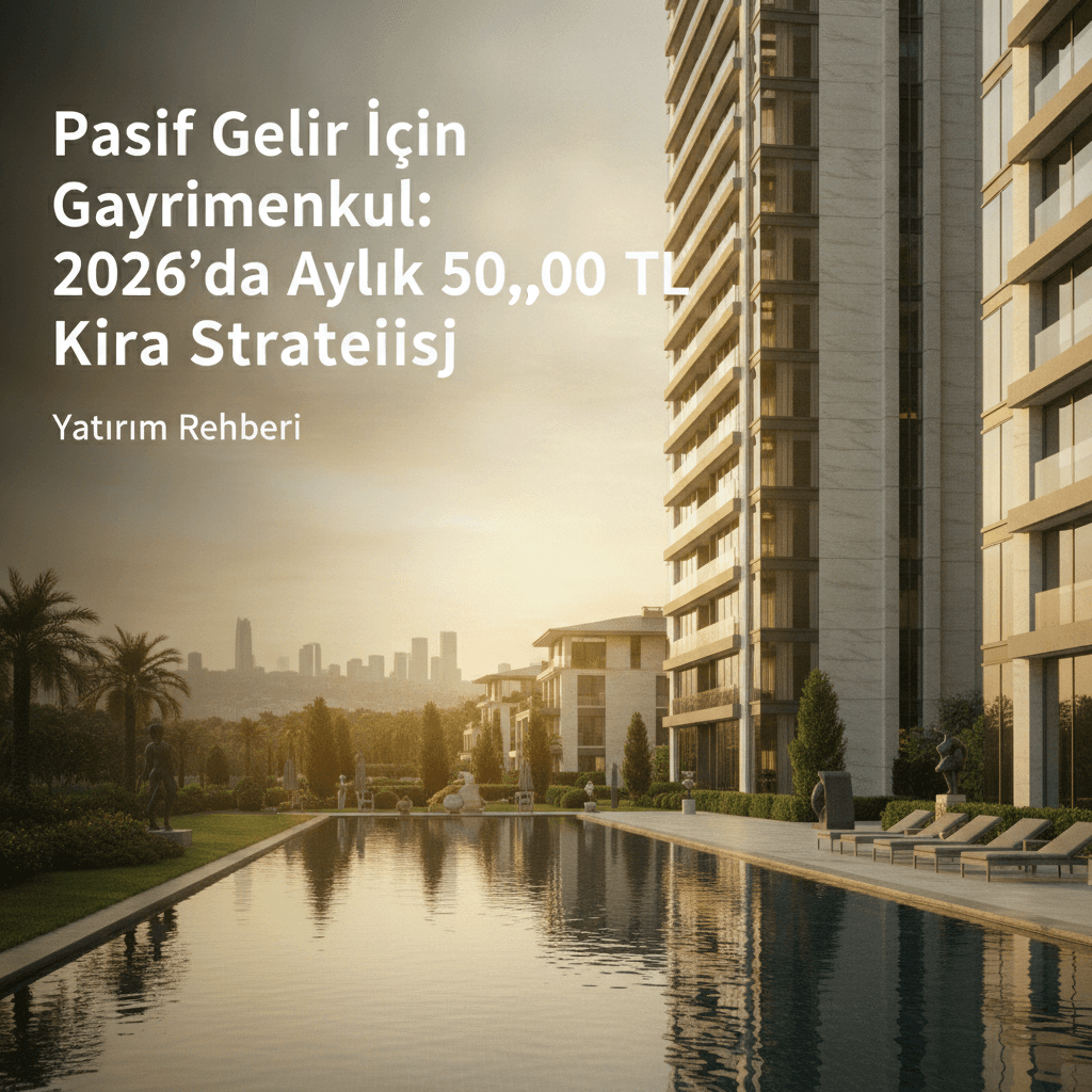 Pasif Gelir İçin Gayrimenkul: 2026'da Aylık 50.000 TL Kira Stratejisi