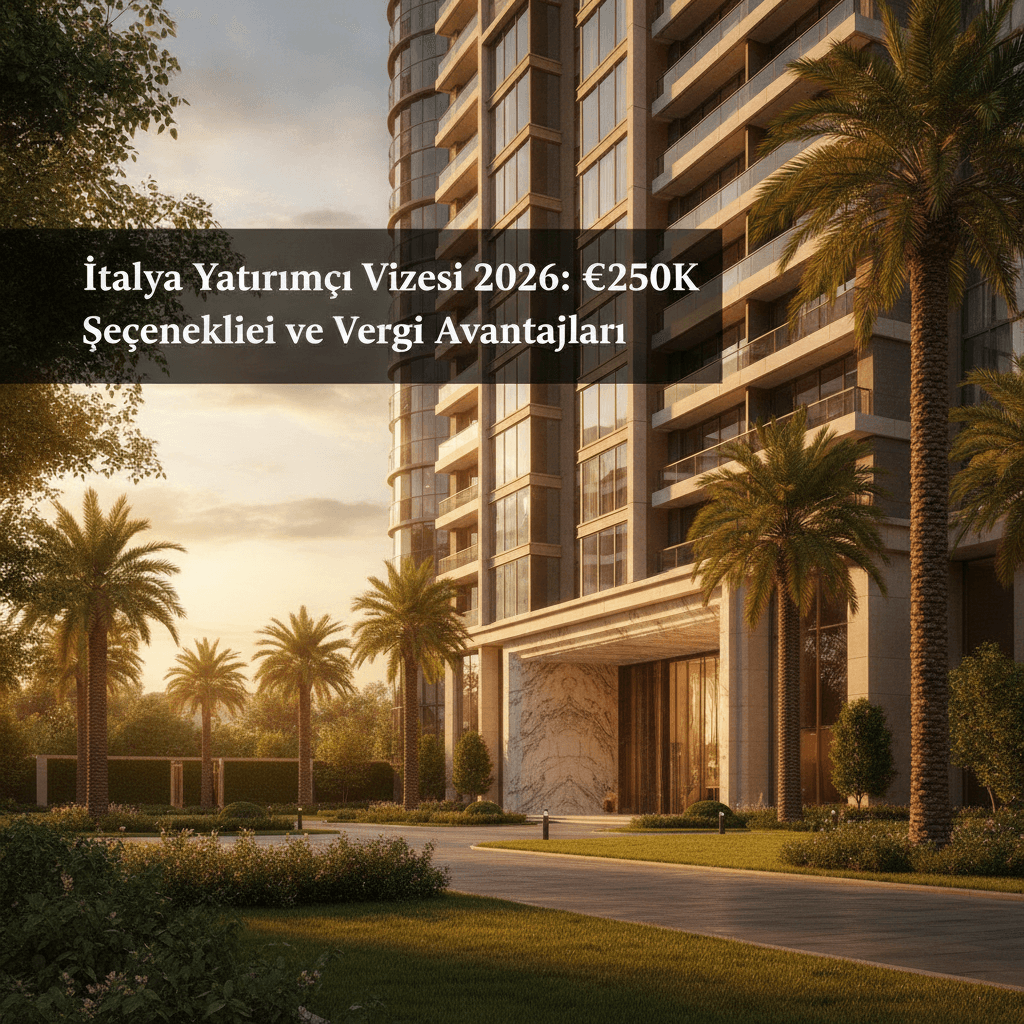 İtalya Yatırımcı Vizesi 2026: €250K Seçenekleri ve Vergi Avantajları