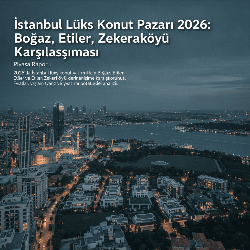 İstanbul Lüks Konut Pazarı 2026: Boğaz, Etiler, Zekeriyaköy Karşılaştırması