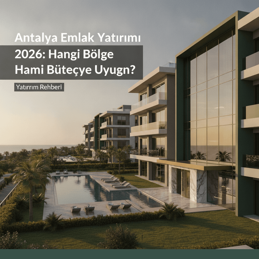 Antalya Emlak Yatırımı 2026: Hangi Bölge Hangi Bütçeye Uygun?
