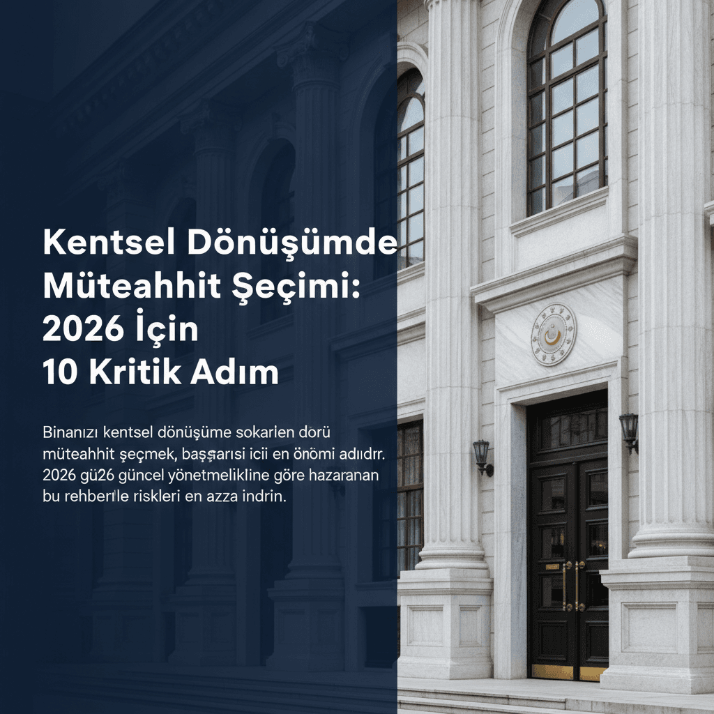 Kentsel Dönüşümde Müteahhit Seçimi: 2026 İçin 10 Kritik Adım