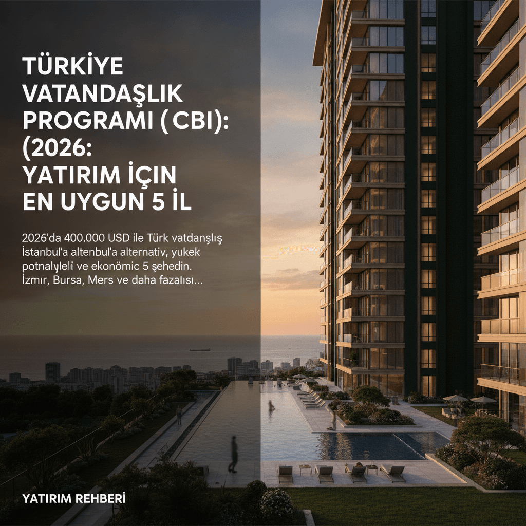 Türkiye Vatandaşlık Programı (CBI) 2026: Yatırım İçin En Uygun 5 İl