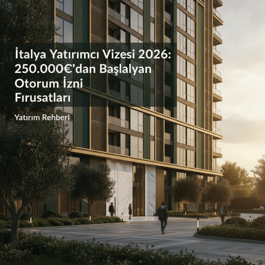 İtalya Yatırımcı Vizesi 2026: 250.000€'dan Başlayan Oturum İzni Fırsatları