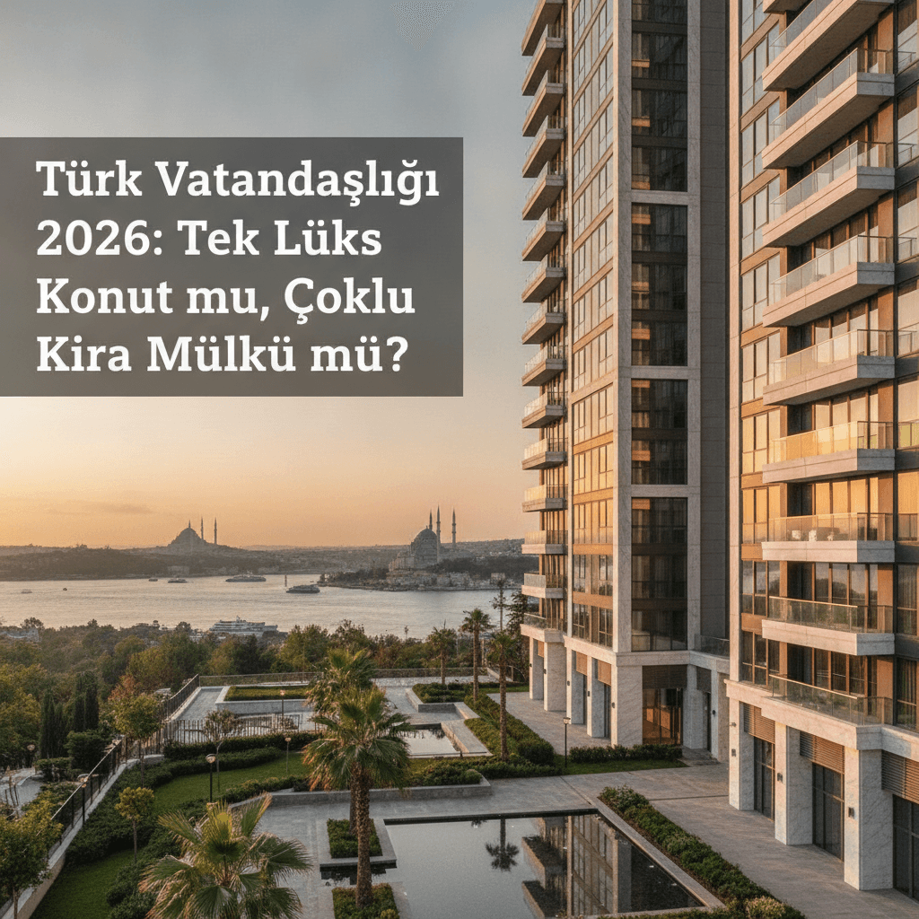 Türk Vatandaşlığı 2026: Tek Lüks Konut mu, Çoklu Kira Mülkü mü?