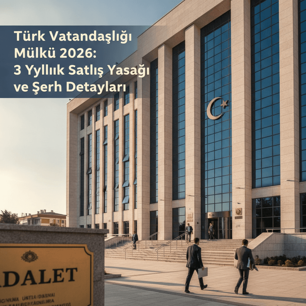 Türk Vatandaşlığı Mülkü 2026: 3 Yıllık Satış Yasağı ve Şerh Detayları